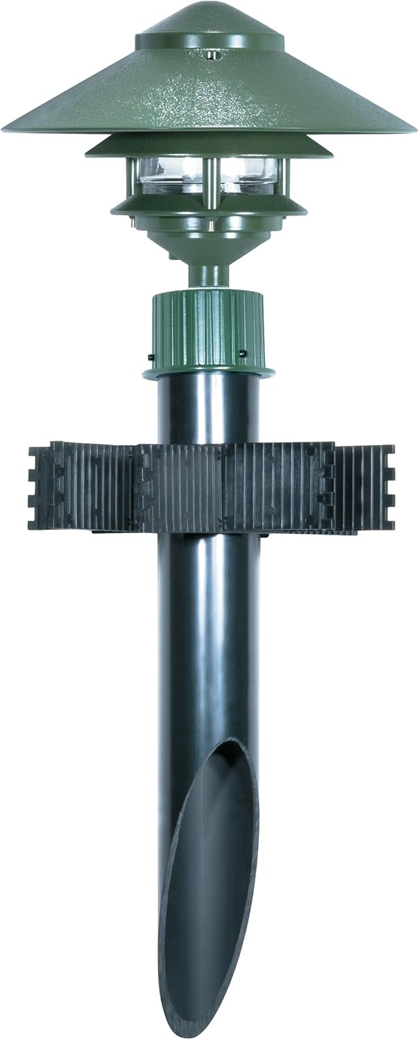 2 Louver Hood Outdoor Pathway Light