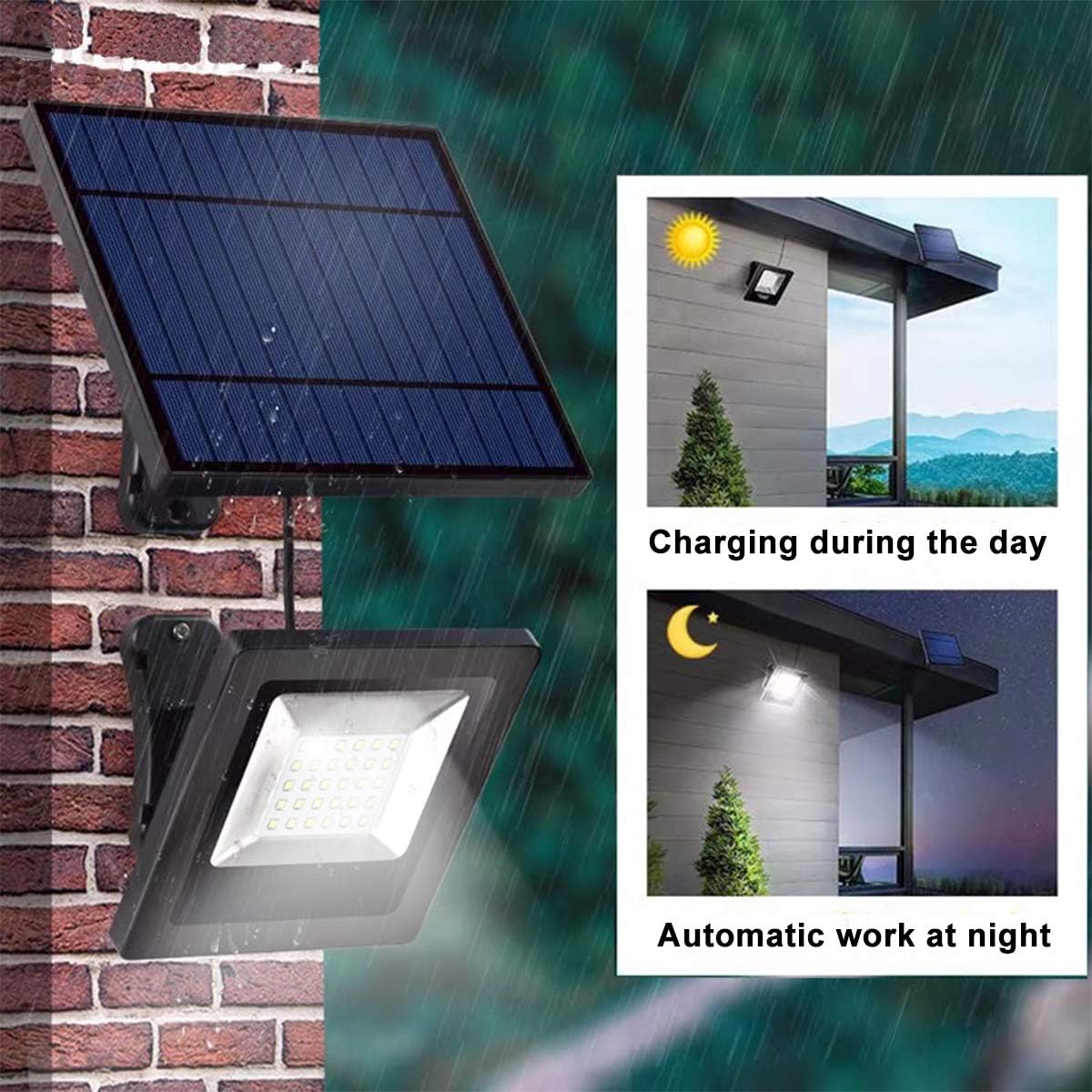 Solar-Powered Adjustable Security Light