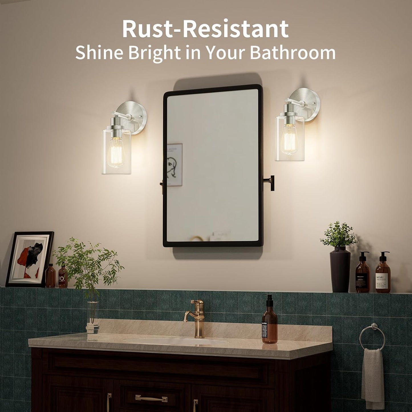 Modern Brushed Nickel Wall Sconce