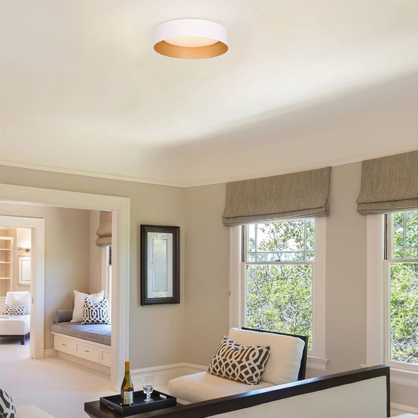Black Gold LED Ceiling Light