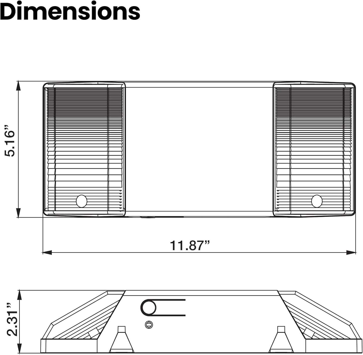 2-Pack LED Emergency Exit Lights