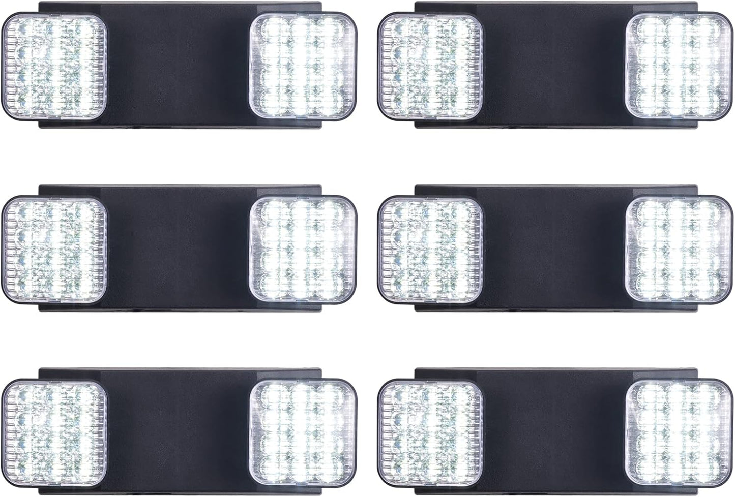 Commercial LED Emergency Lights with Battery Backup