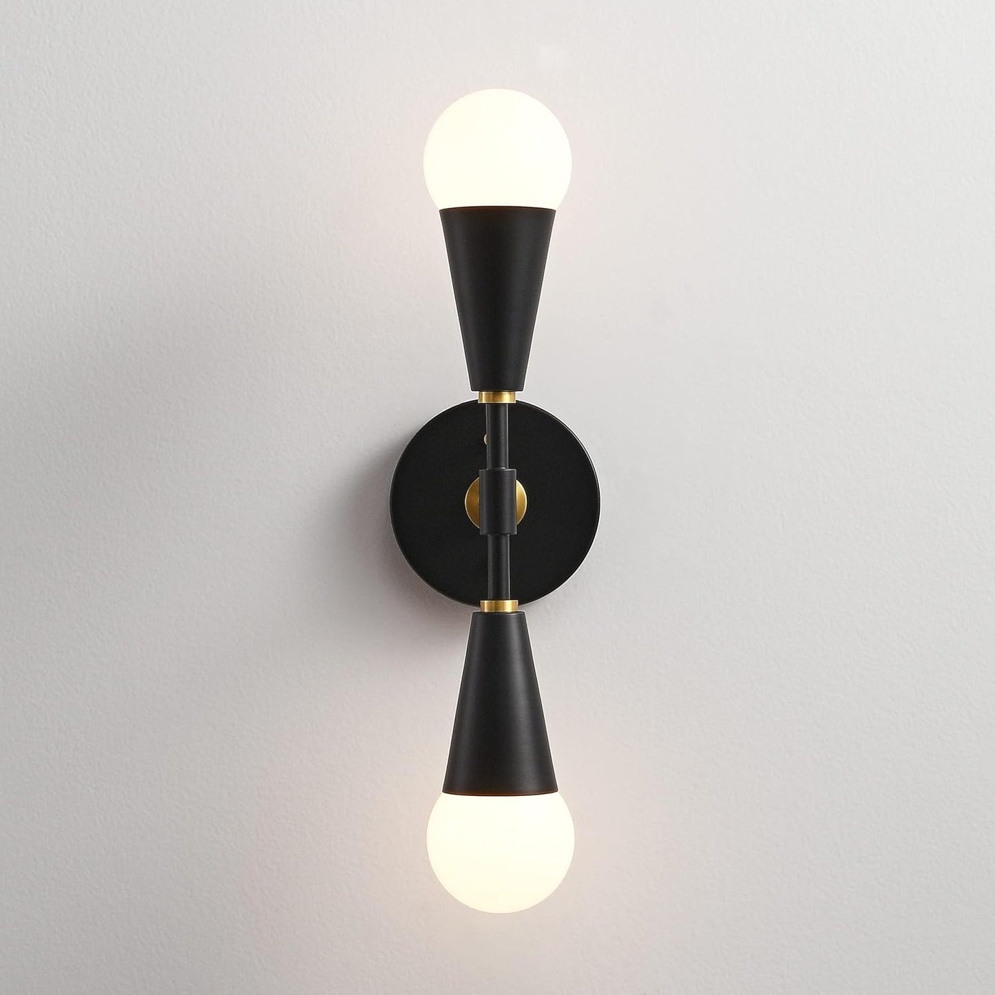 Mid-Century Modern Black Wall Sconce