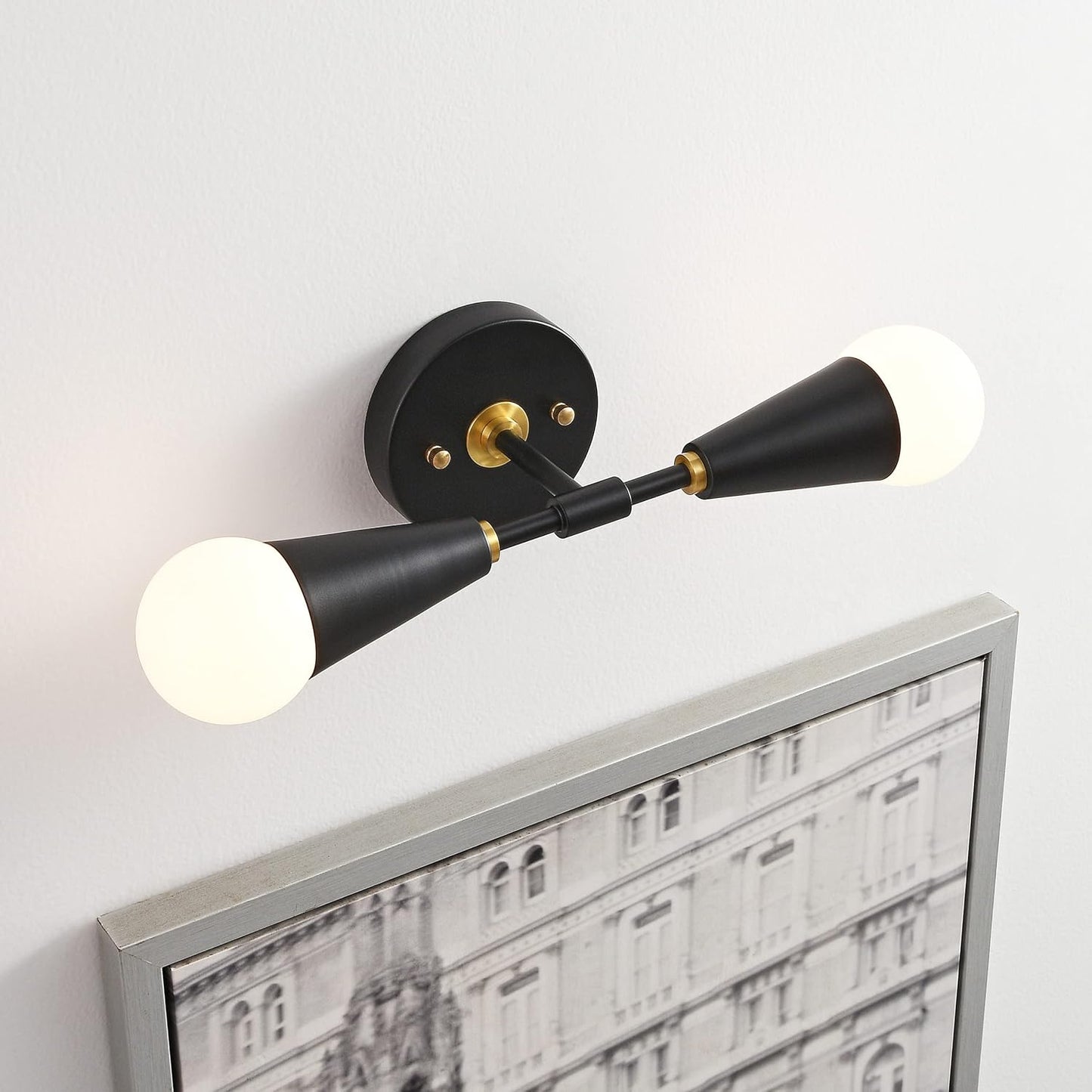 Mid-Century Modern Black Wall Sconce
