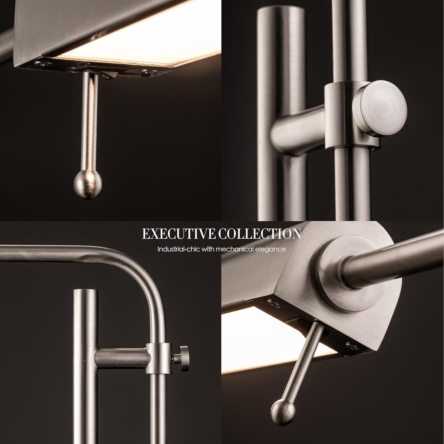 Adjustable Brass Pharmacy Floor Lamp