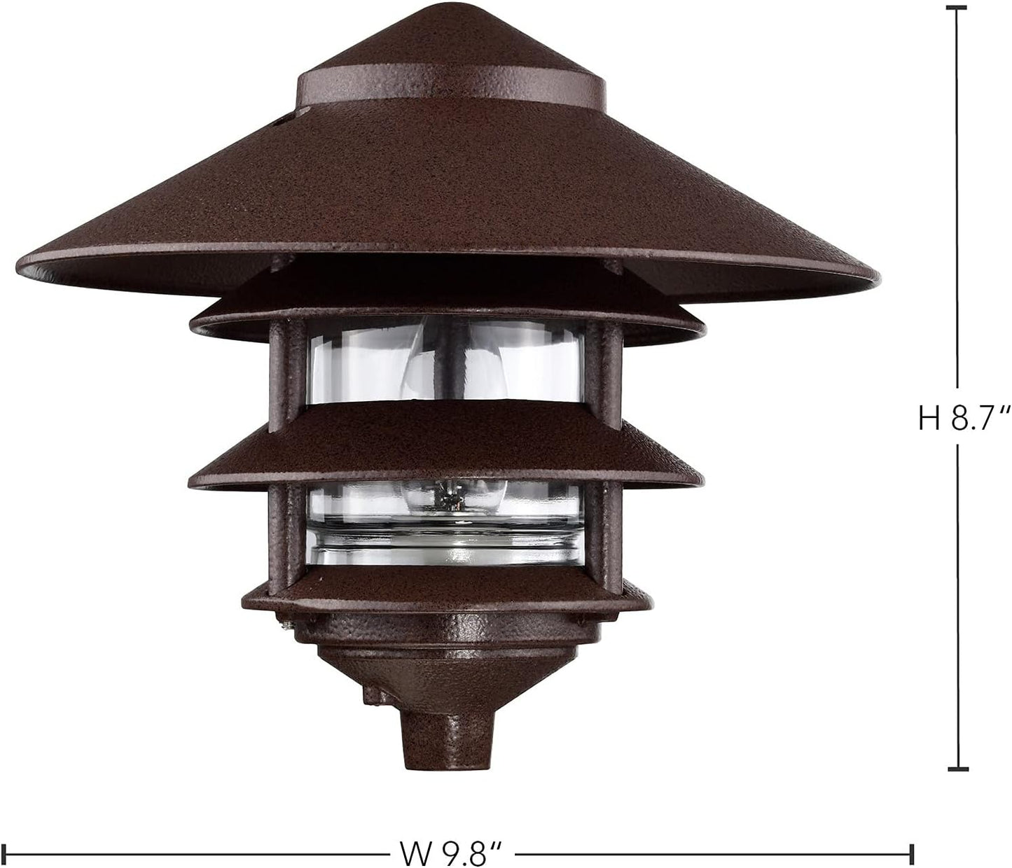 2 Louver Hood Outdoor Pathway Light