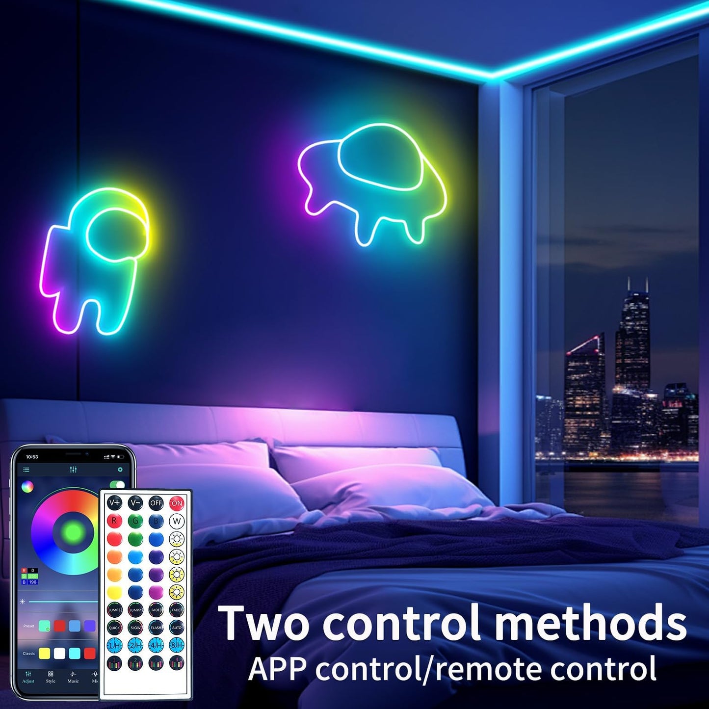 50ft RGB Waterproof Neon Lights