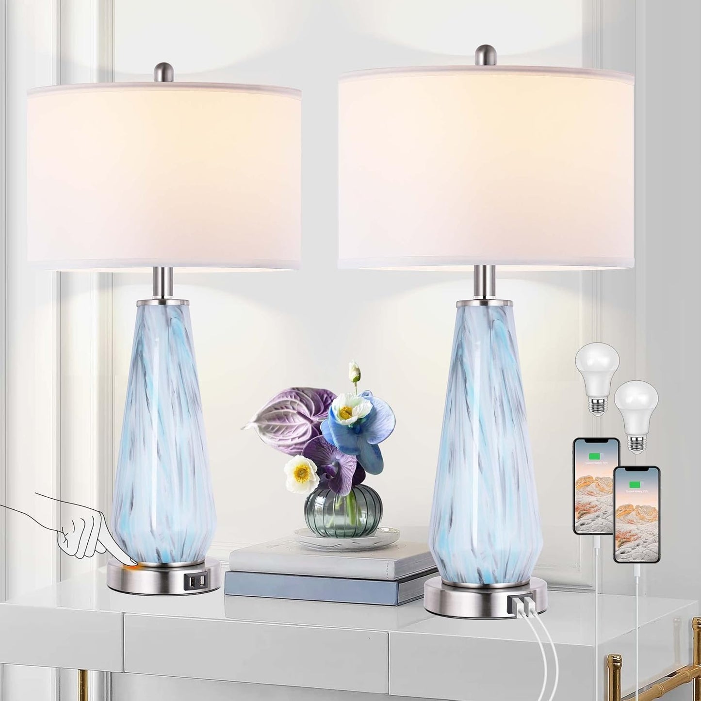 Bai Source Control-Bedside-Dimmable-Crafted-Nightstand