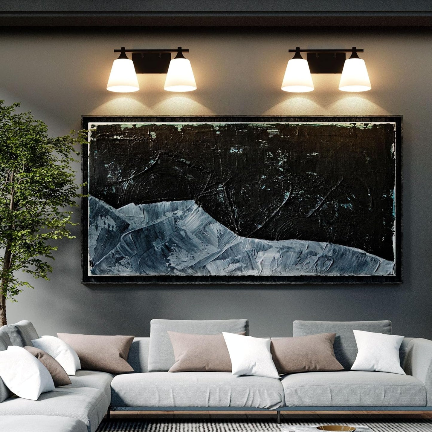 Black Traditional Wall Sconce Light