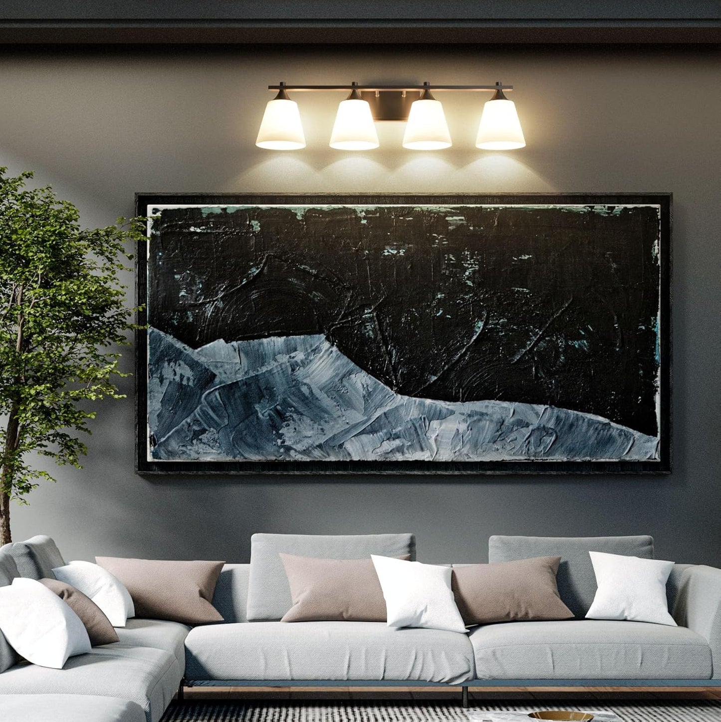 Black Traditional Wall Sconce Light