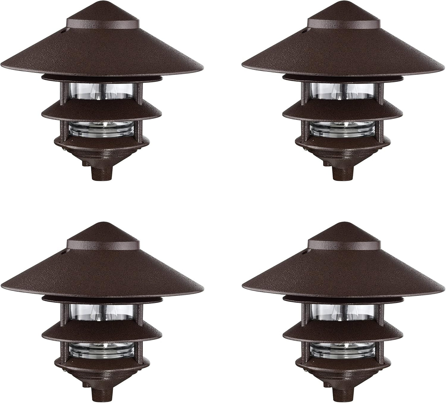 2 Louver Hood Outdoor Pathway Light