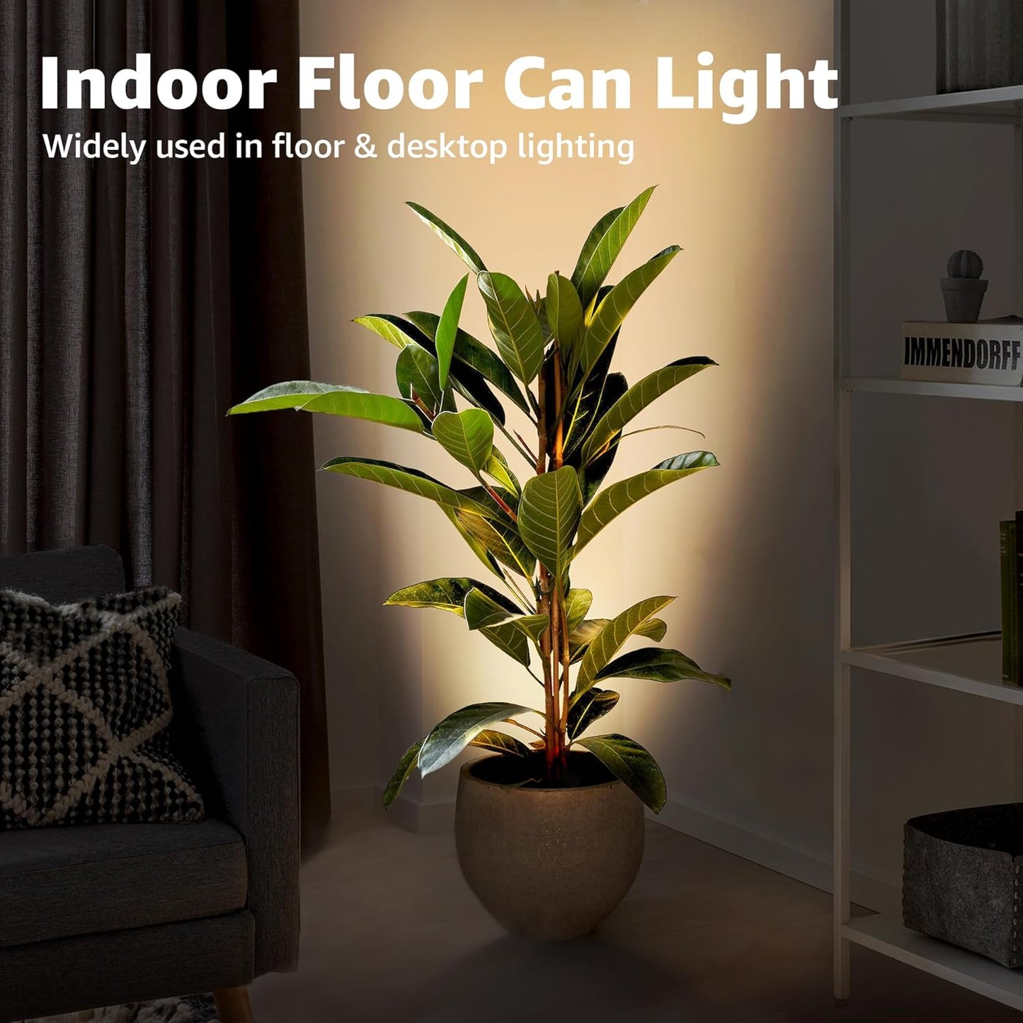 2-Pack Indoor Uplighting Spotlights