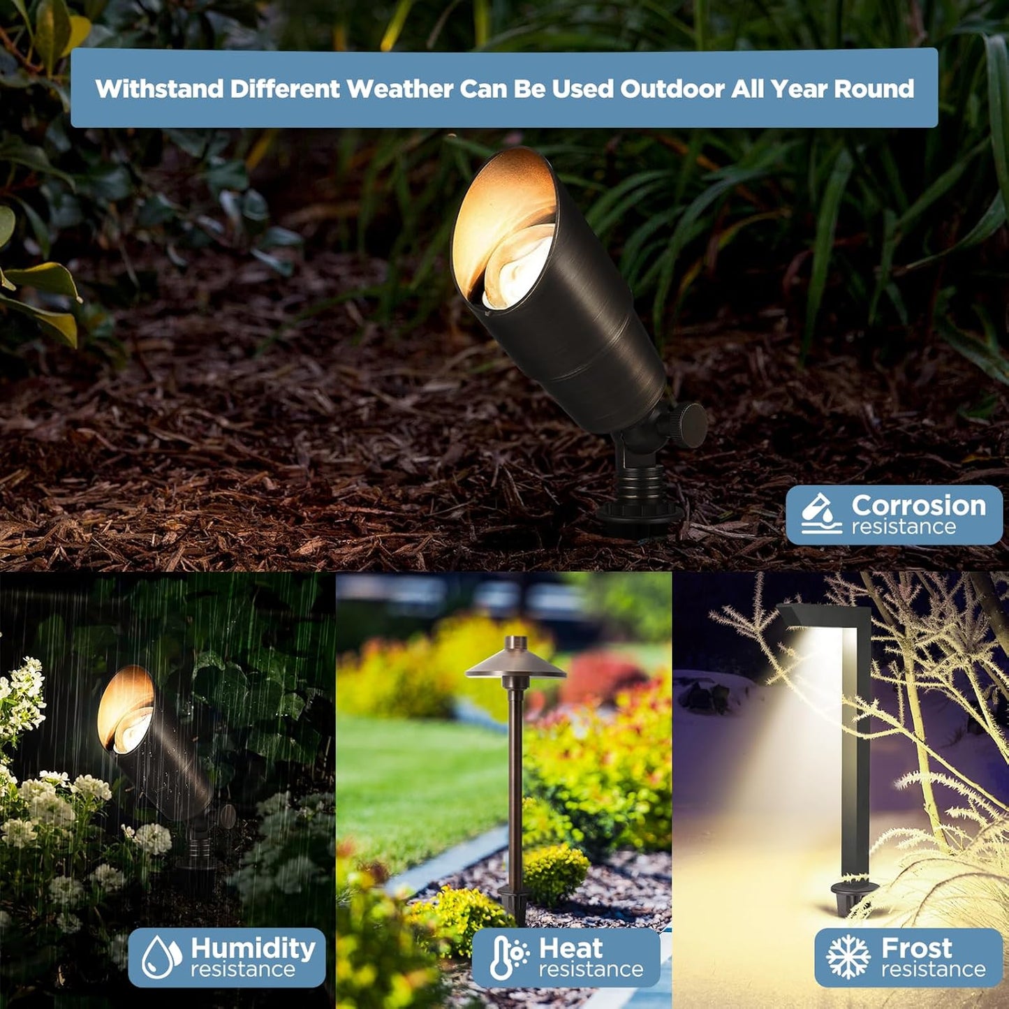 Ground Spikes for Landscape Lights (2-Pack)