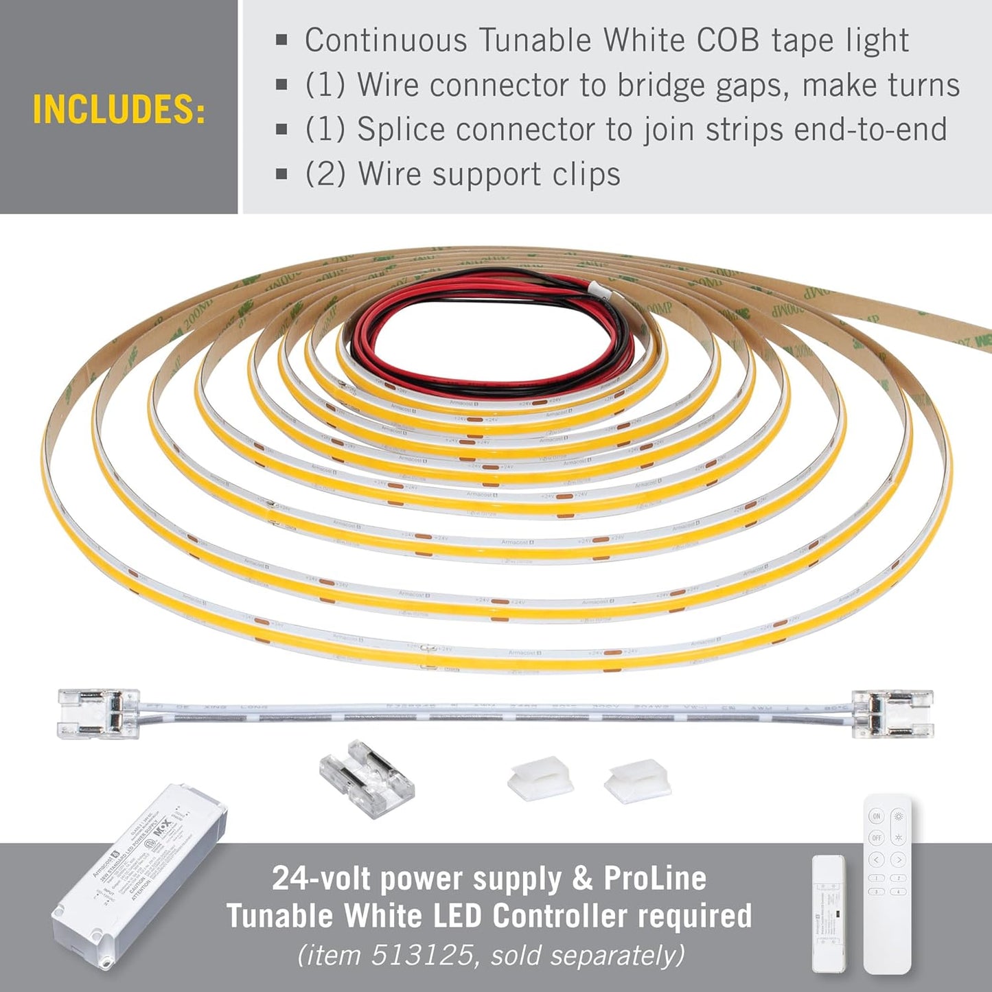 Tunable White COB LED Strip Light
