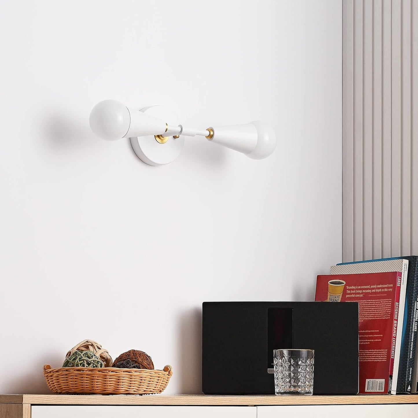 Mid-Century Modern Black Wall Sconce