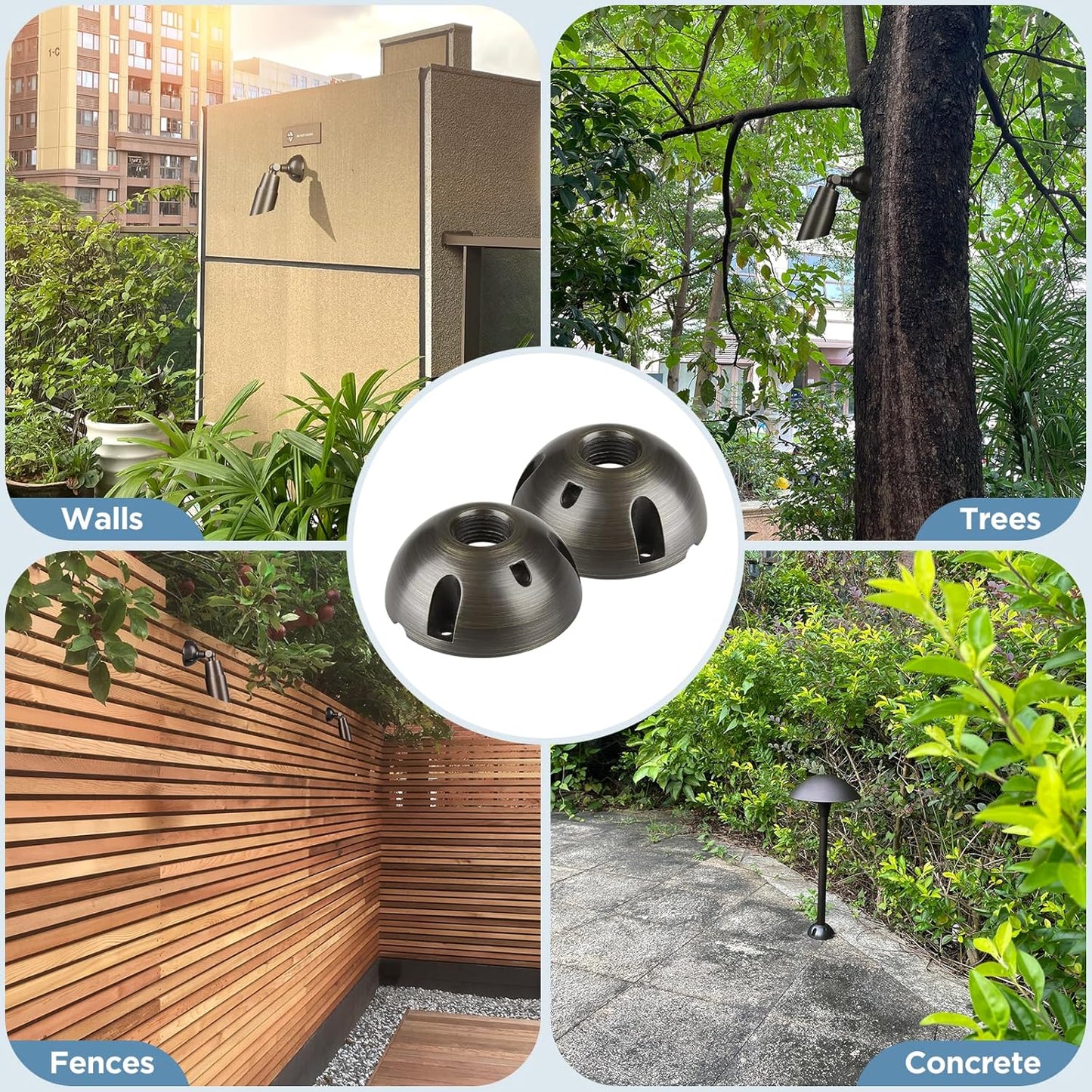 Ground Spikes for Landscape Lights (2-Pack)